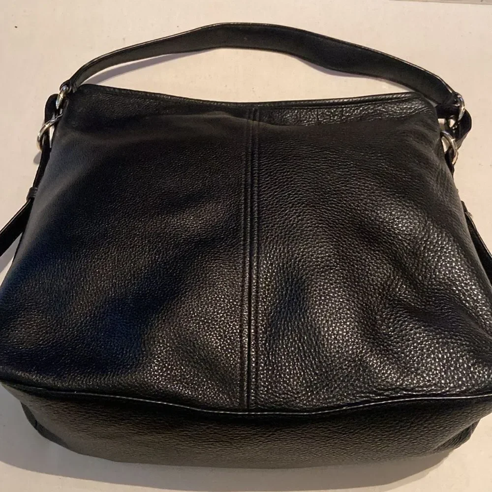 DKNY Black leather Hobo Marcy purse handbag